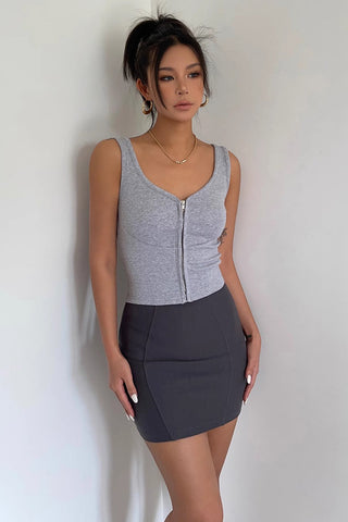 Sexy Fitted A-Line Solid Skirt