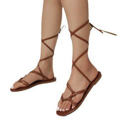 Up My Alley Lace-Up Sandals
