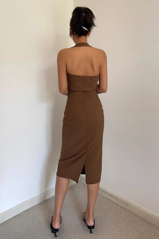 Solid Elegant Cut Out Dress