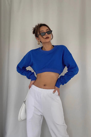 Long Sleeve Ribbed Outwear Crop Sweaters