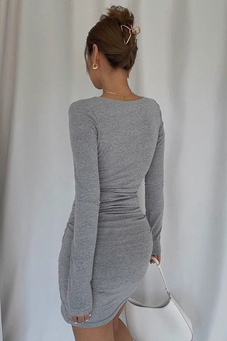 Sexy Ruched Party Club Bodycon Dress