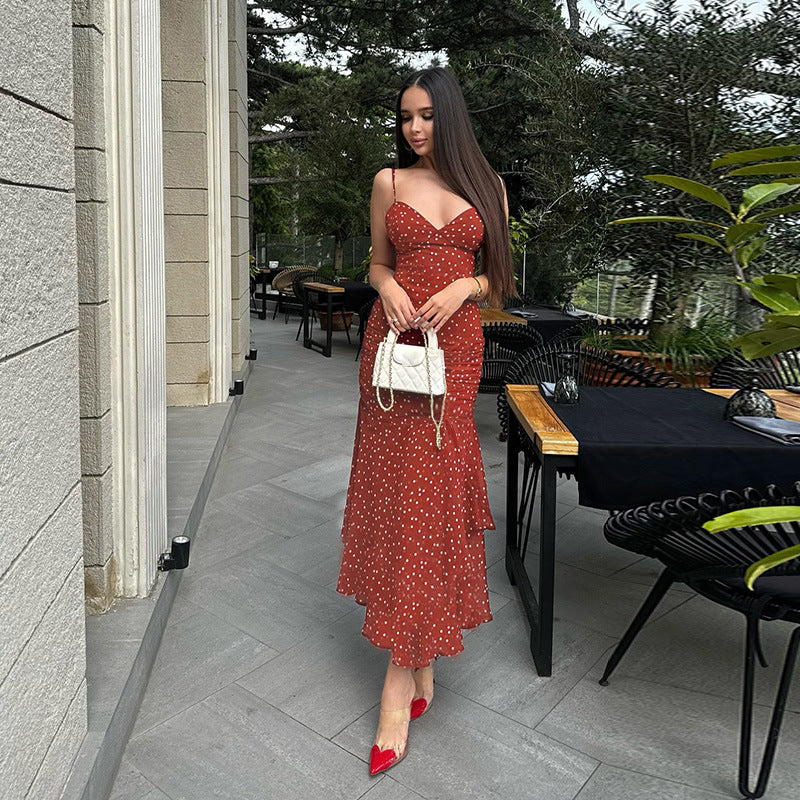 Slim waist tie dress