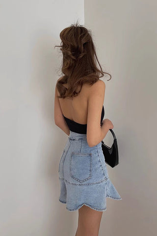 Backless Fitted Basic Crop Tank Tops