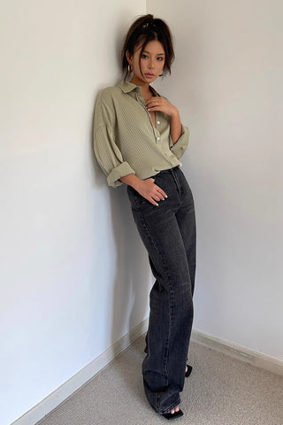 High Waist Buckle Detail