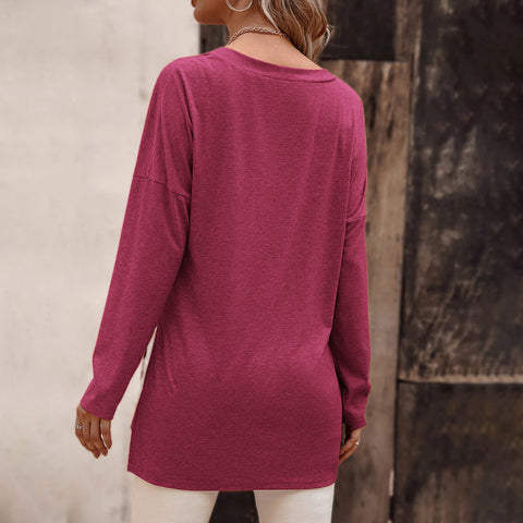 Vital V-Neck Ribbed Sleeve Sweater - Latte