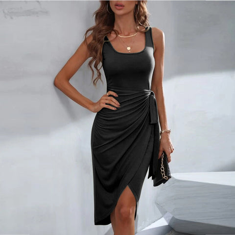 Irregular Strappy Vest Dress