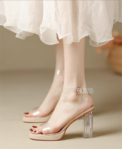 The Glam Life Lucite Platform Heels