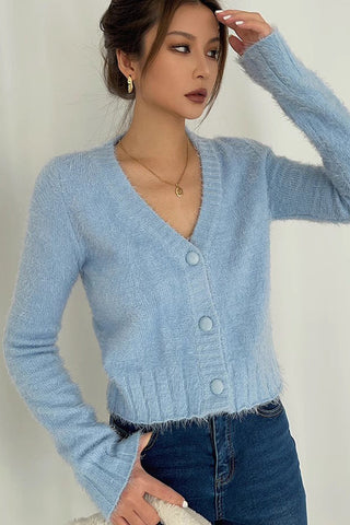 Long Sleeve Wrap V-Neck Sweater