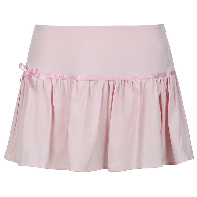 Swing + Shout Ruffle Mini Skirt - Blush