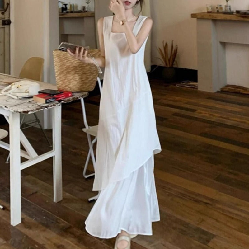 Loose Fitted Vest Dress