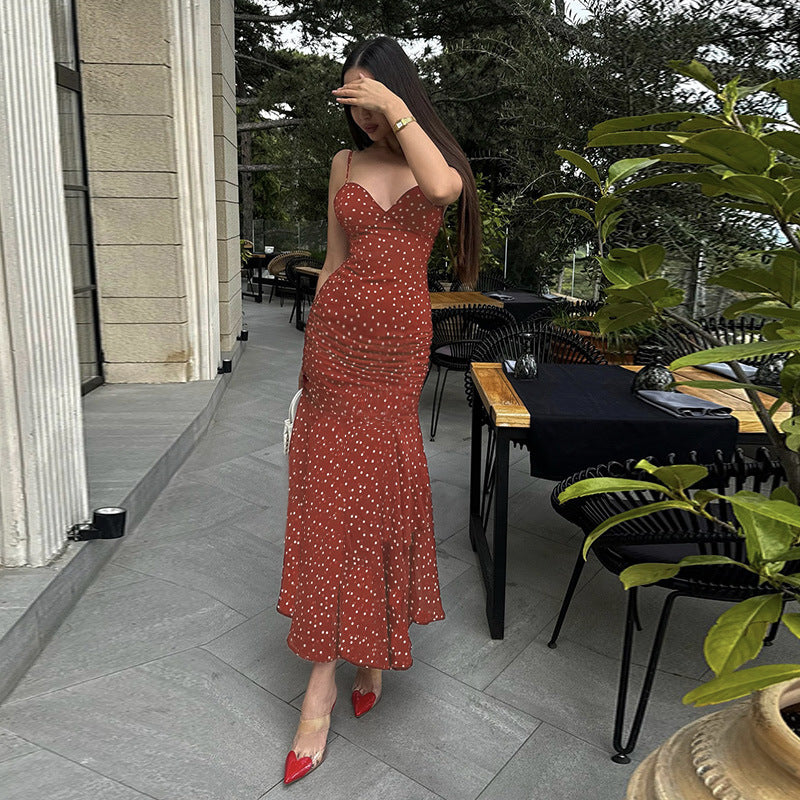 Slim waist tie dress