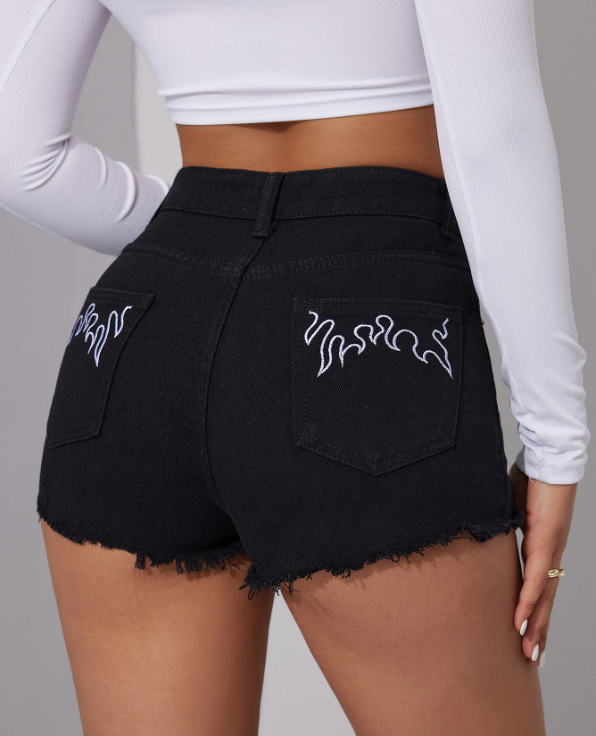 Truth Or Dare Jeansshorts - Schwarz