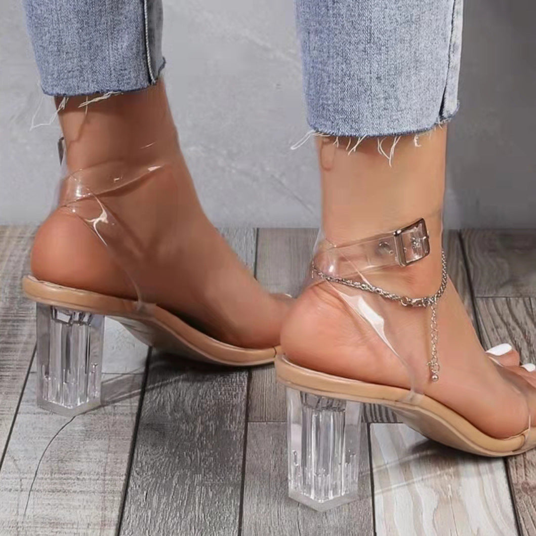 Color Pvc Heels Clear Goals PVC Stiletto Heels – Orro Shop