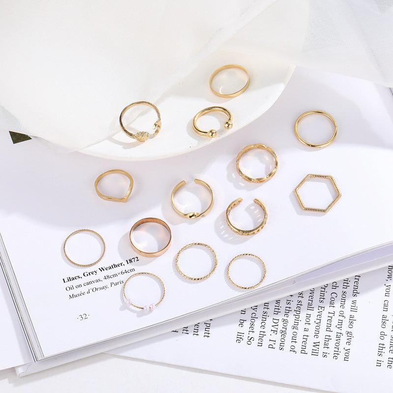 Simple And Stunning Dainty Ring Set