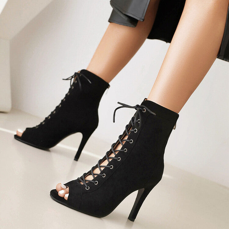 For A Living Lace Up Heels