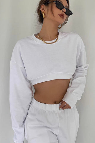 Long Sleeve Ribbed Outwear Crop Sweaters