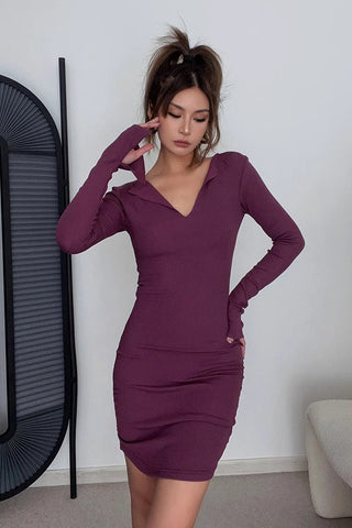 Sexy Wrap V-Neck Bodycon Dress