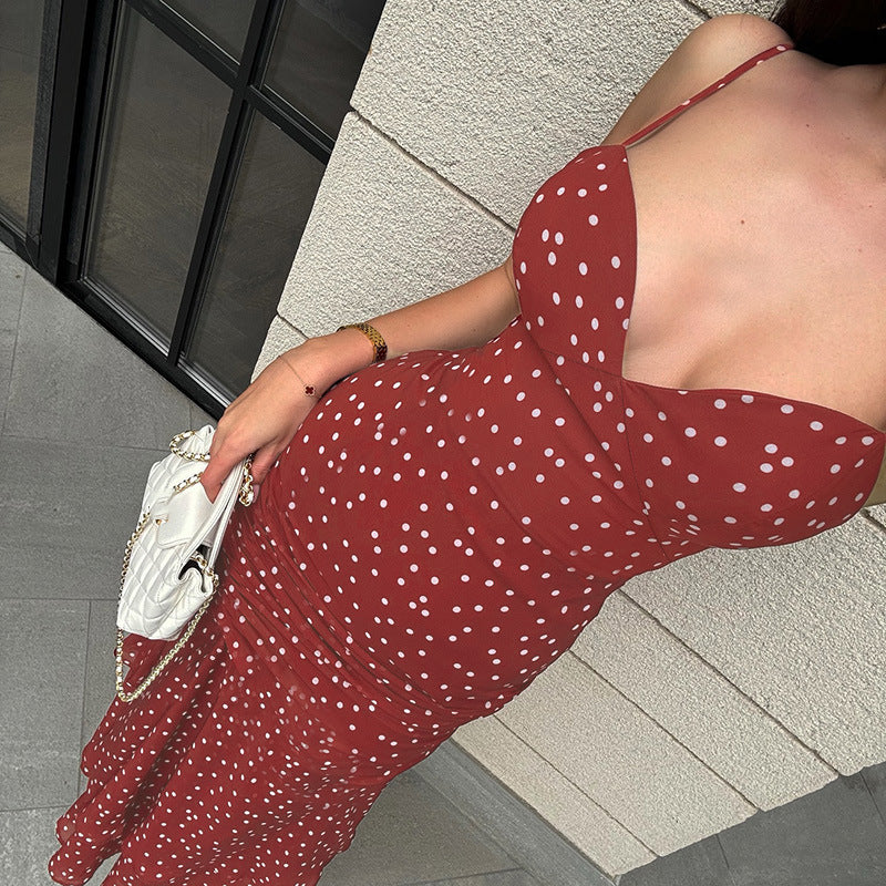 Slim waist tie dress