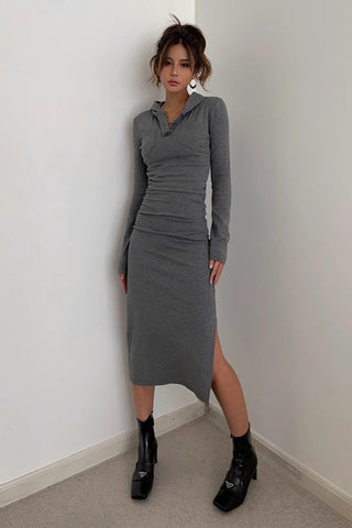 Long Sleeve Sexy Bodycon Dress with Cap