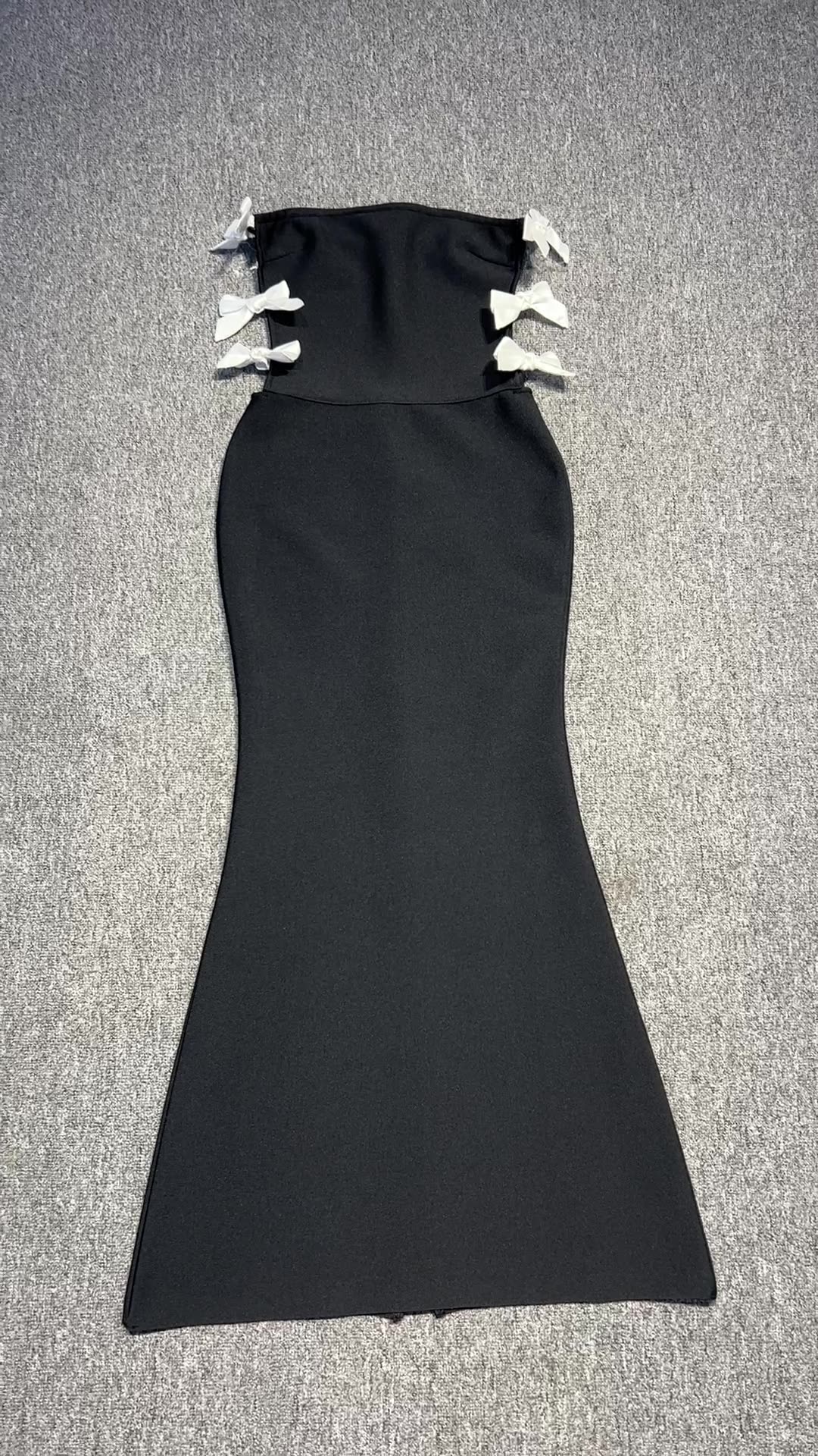 Off-Shoulder Bow Tie Dress