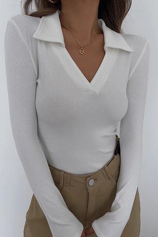 Wrap V-Neck Sweaters Knit Outwear