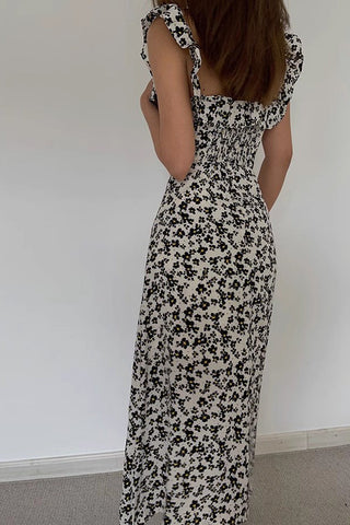 Floral Print Split Hem Dress