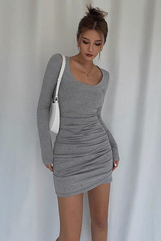 Sexy Ruched Party Club Bodycon Dress