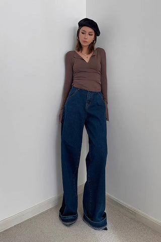 Nature High Waist Wide Leg Jeans