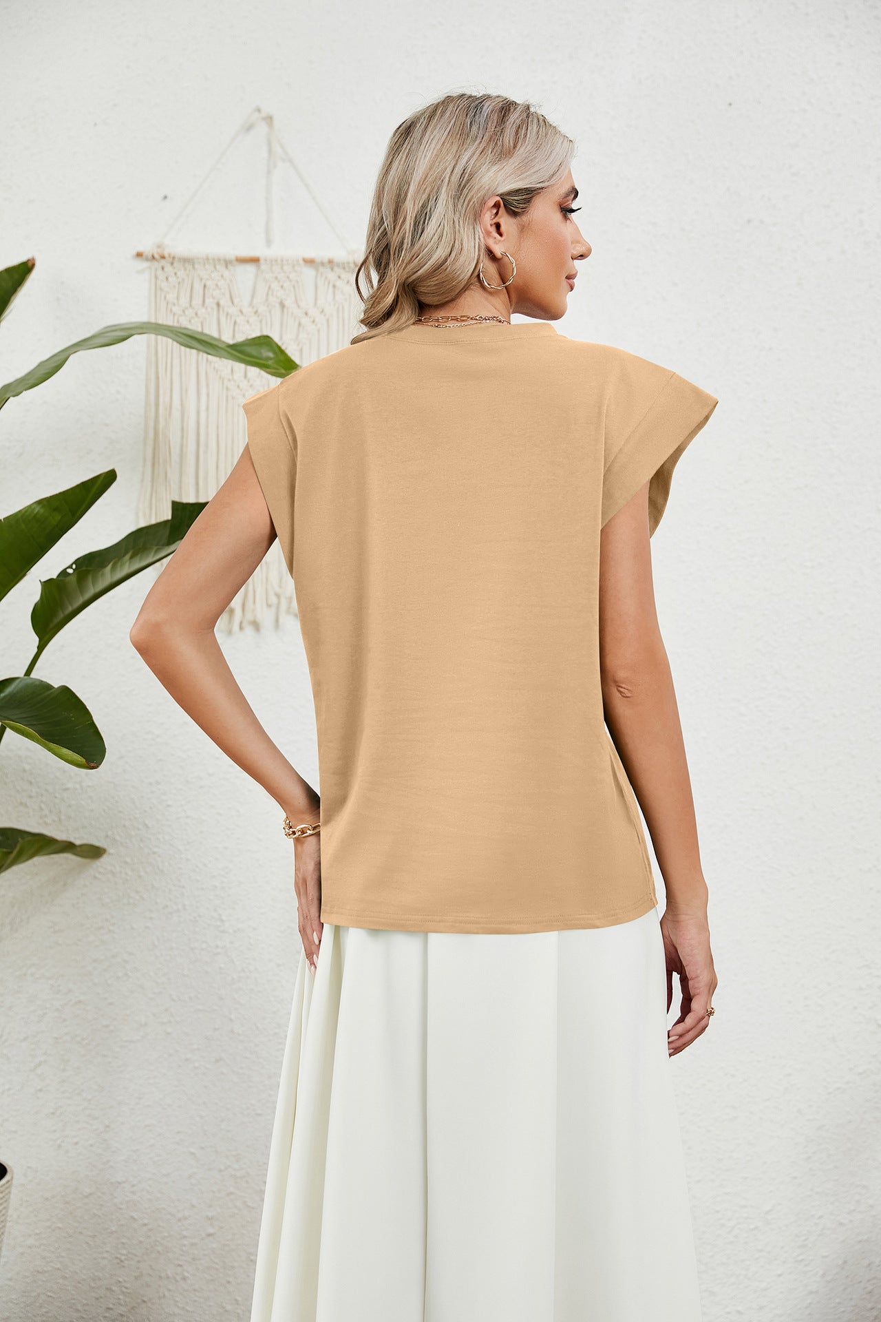 Westwood Cotton Blend Tee - Camel