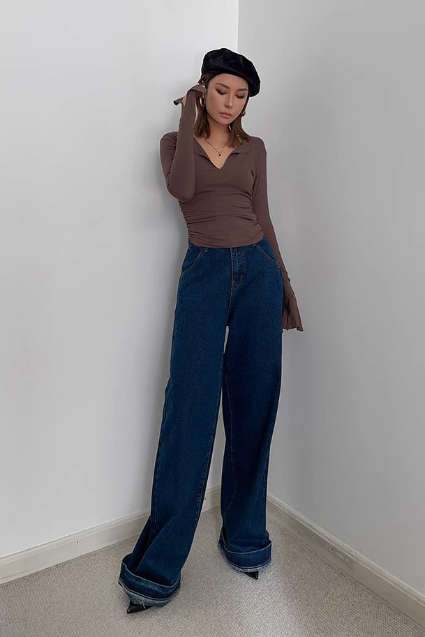 Nature High Waist Wide Leg Jeans