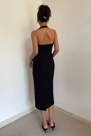 Solid Elegant Cut Out Dress