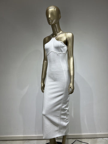 Diamond Chain Halter Neck Party Dress