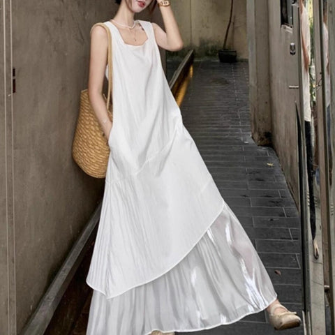 Loose Fitted Vest Dress