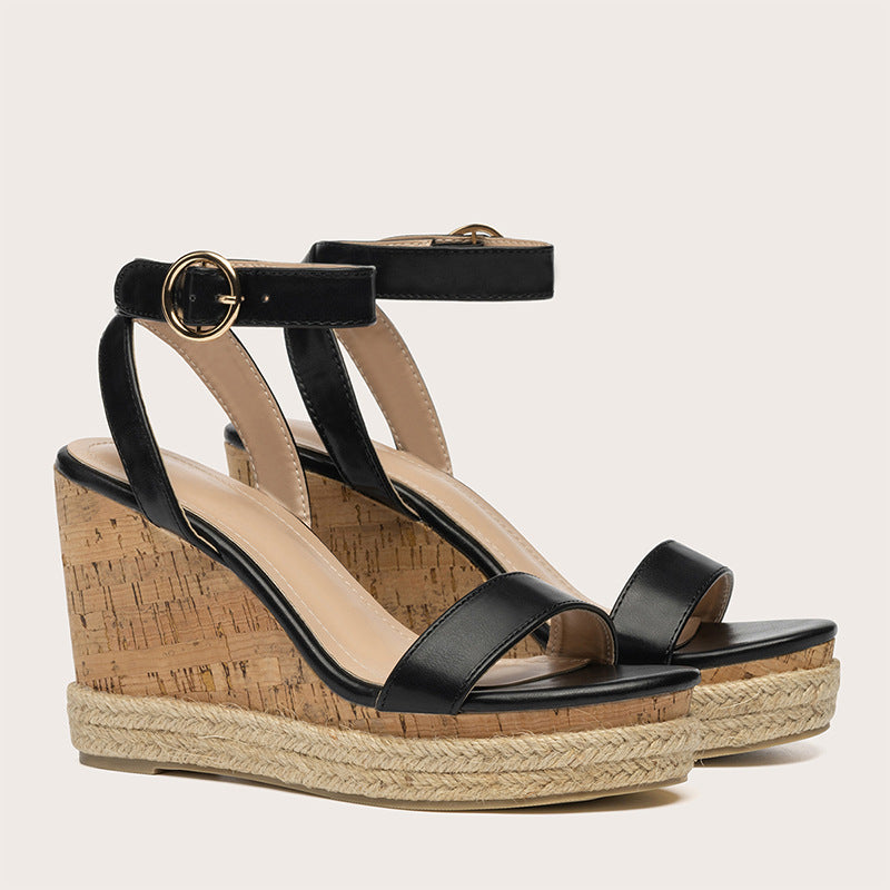 Besonders Espadrille Kork Wedges