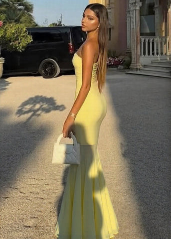 sleeveless mesh hip dress