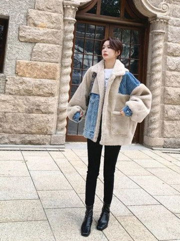 Super Soft Thick Wool Denim Coat Jacket