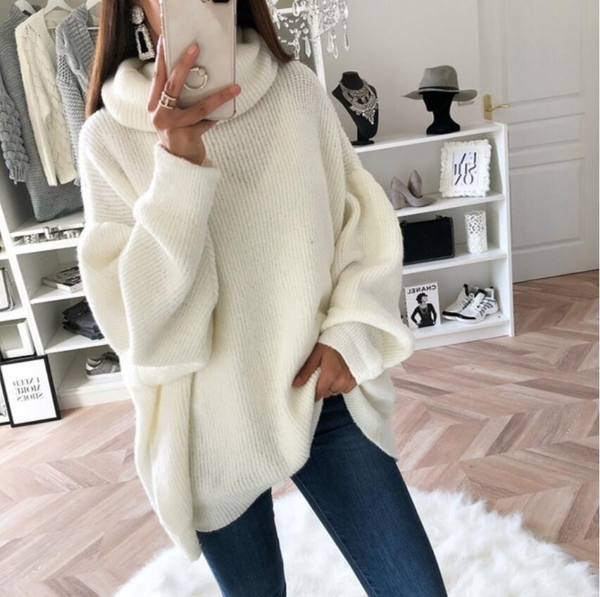 Button Sleeve Loose Sweaters