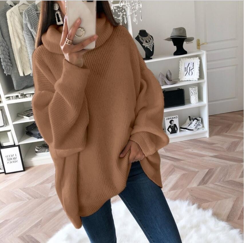 Button Sleeve Loose Sweaters