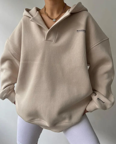 Spring Autumn Style V-Neck Warm Hoodies