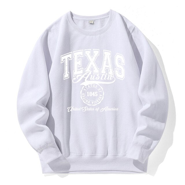 1845 Texas Austin Fleece Warm Hoodies