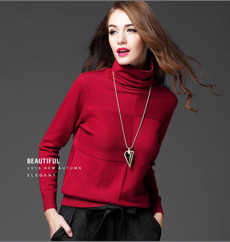 Casual Daily Winter Clothing Turtleneck Sweaters