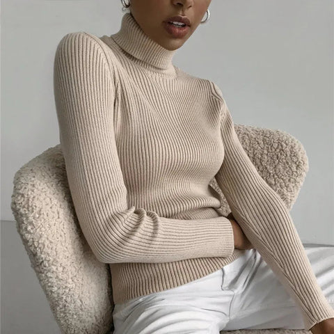 Soft Long Sleeve Turtleneck Sweaters