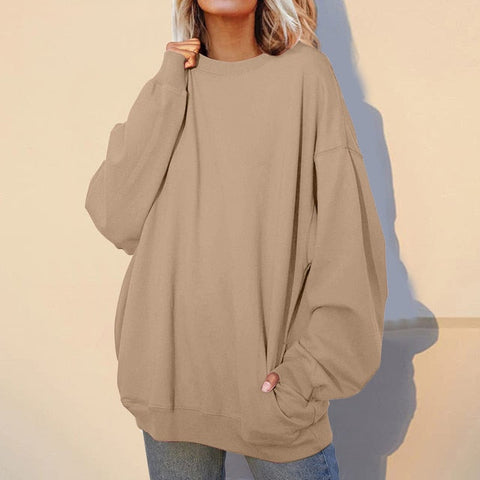 Oversized Crewneck Loose Style Sweatshirts