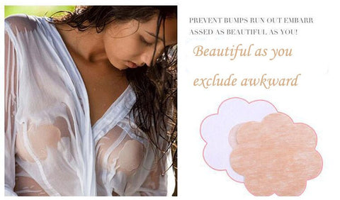 Chest Paste Reusable Silicone Breast Petals Bra Flower Invisible Nipple Stickers Prevent Dew Point Chest Accessories