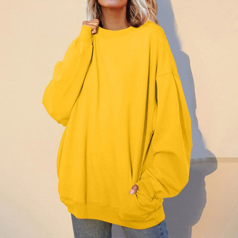 Oversized Crewneck Loose Style Sweatshirts