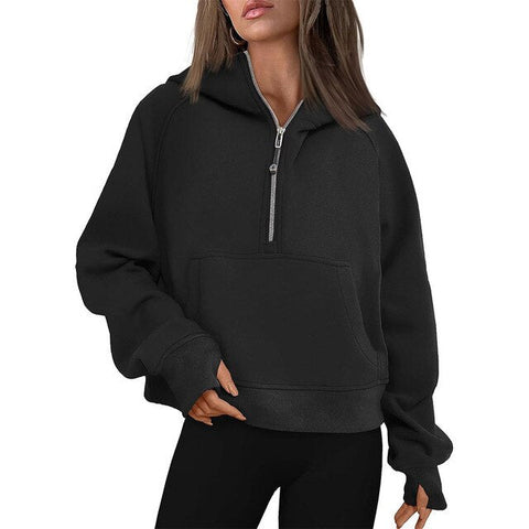 High Quality Zipper Closure Hooded Warm Winter Hoodies