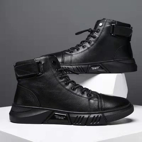 Big Size Spring British Style Men Casual Leather Boots