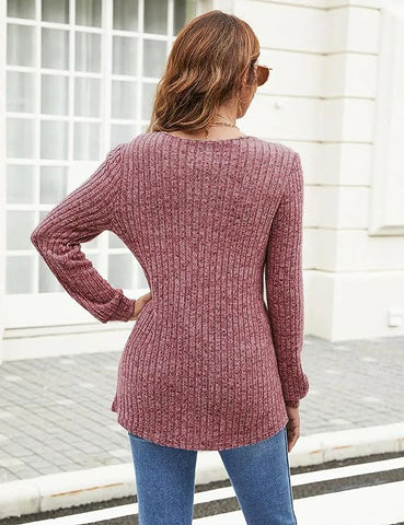 Spring Autumn Style V-Neck Line Style Sweaters