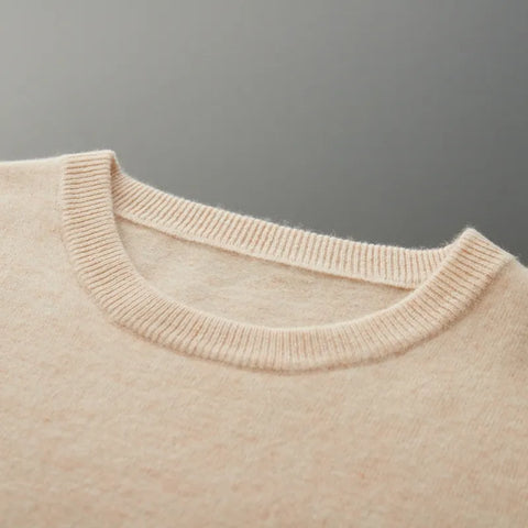 Soft Mens Round Neck Thickened Wool Sweaters