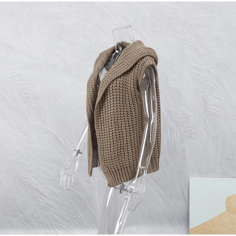 2024 Hooded Sleeveless Knit Vest